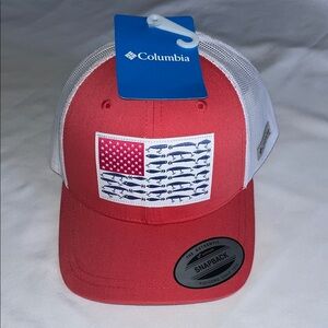 Columbia pink and White Snapback Hat